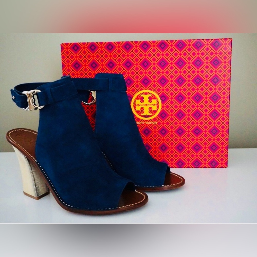 NWOT Tori Burch Size 10 Peep Toe Heeled Sandal